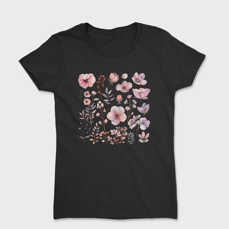 Flowers Blossoms Buds, Tricou Femei