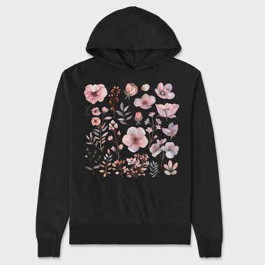 Flowers Blossoms Buds, Hanorac Oversize Barbati (Unisex)