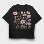 Flowers Blossoms Buds, Tricou Oversize Barbati (Unisex)