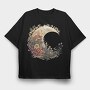 Flowers In The Moonlight, Tricou Oversize Barbati (Unisex)