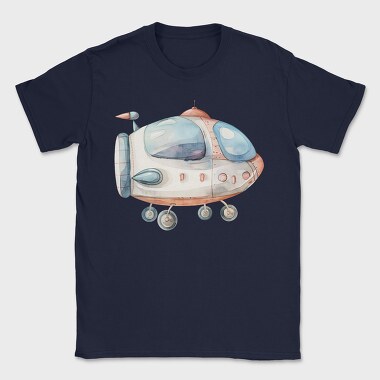 Flying Spaceship Baby, Tricou Barbati (Unisex)