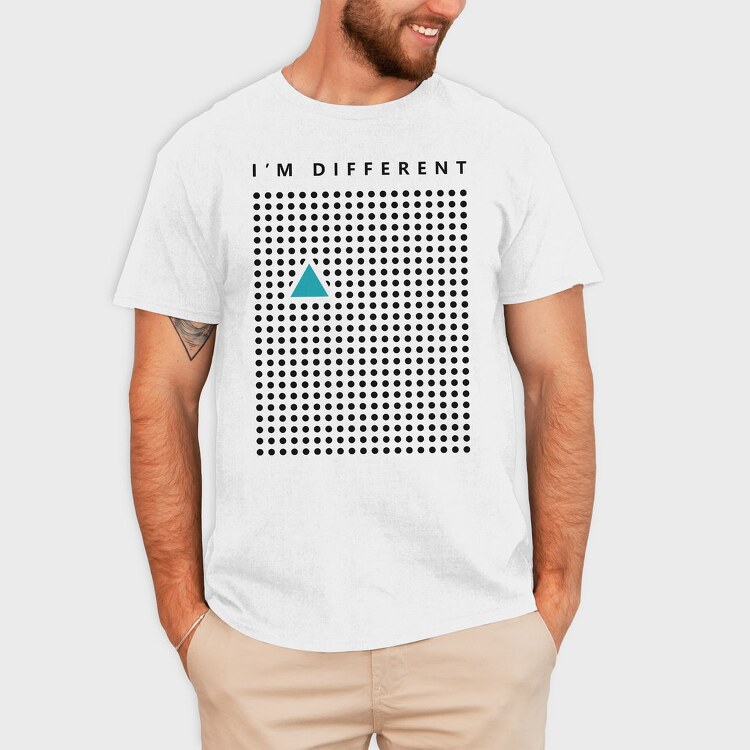 Im Different Triangle, Tricou Barbati (Unisex)