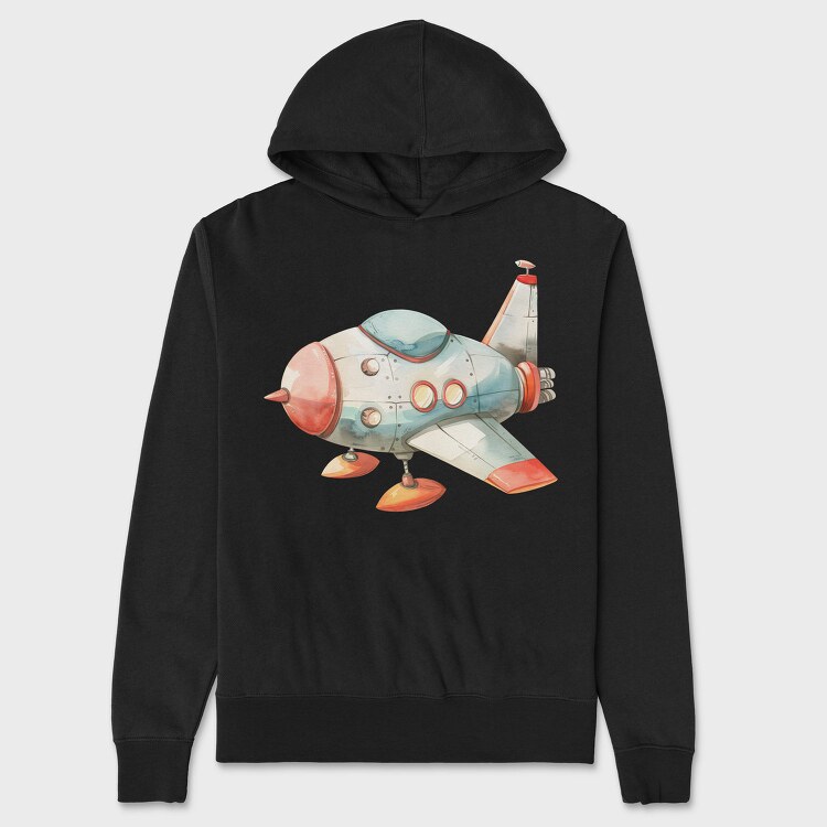 Flying Spaceship Ride, Hanorac Oversize Barbati (Unisex)