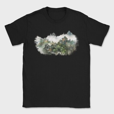 Fog Captures Mountain Mist, Tricou Barbati (Unisex)