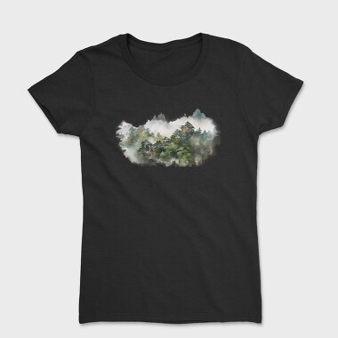 Fog Captures Mountain Mist, Tricou Femei