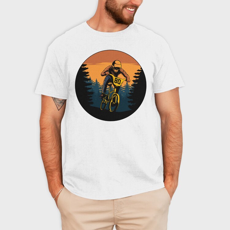 Bmx Racer 80, Tricou Barbati (Unisex)