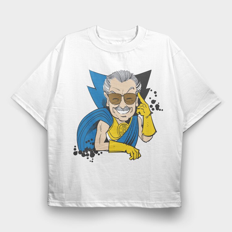 The Man With The Mustache, Tricou Oversize Barbati (Unisex)