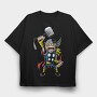 Thor Hammer Punch, Tricou Oversize Barbati (Unisex)