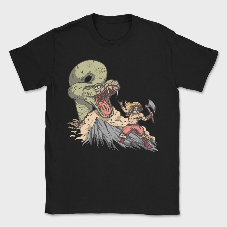 Snake vs Viking, Tricou Barbati (Unisex)