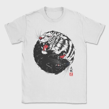 Tiger Roar Yin Yang, Tricou Barbati (Unisex)