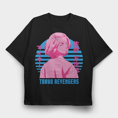 Tokyo Revengers Pink, Tricou Oversize Barbati (Unisex)