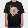 Flower Glow Goldy, Tricou Oversize Barbati (Unisex)