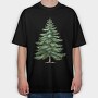 Fir Tree Spirit, Tricou Oversize Barbati (Unisex)