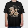 Flowers Blossom Brown, Tricou Oversize Barbati (Unisex)