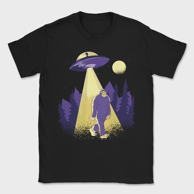 Alien Kidnapping Bigfoot, Tricou Barbati (Unisex)