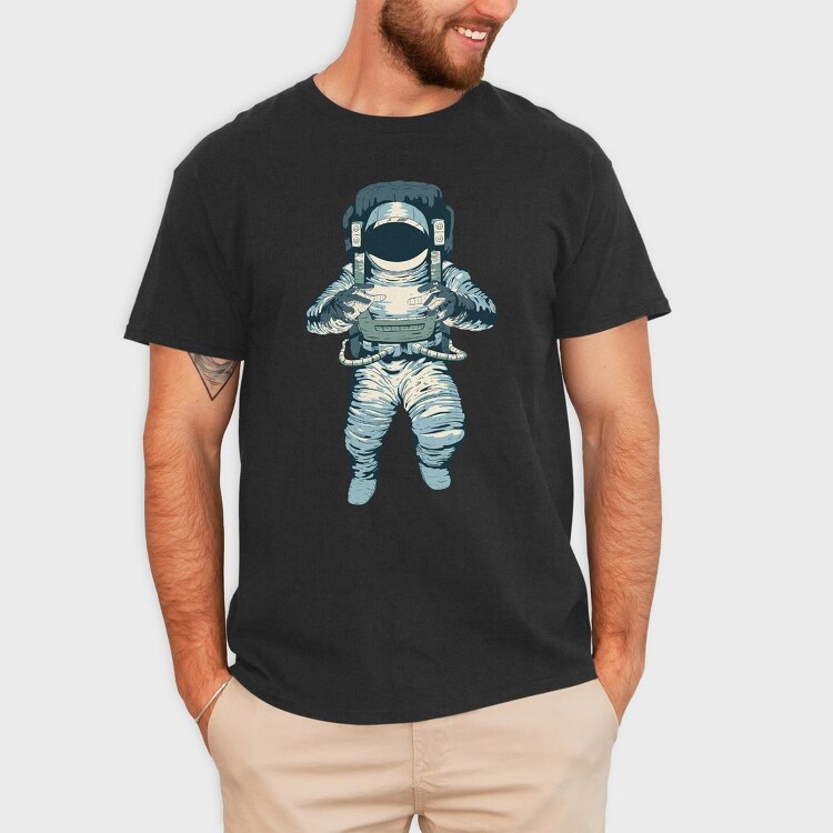 Astronaut Light, Tricou Barbati (Unisex)