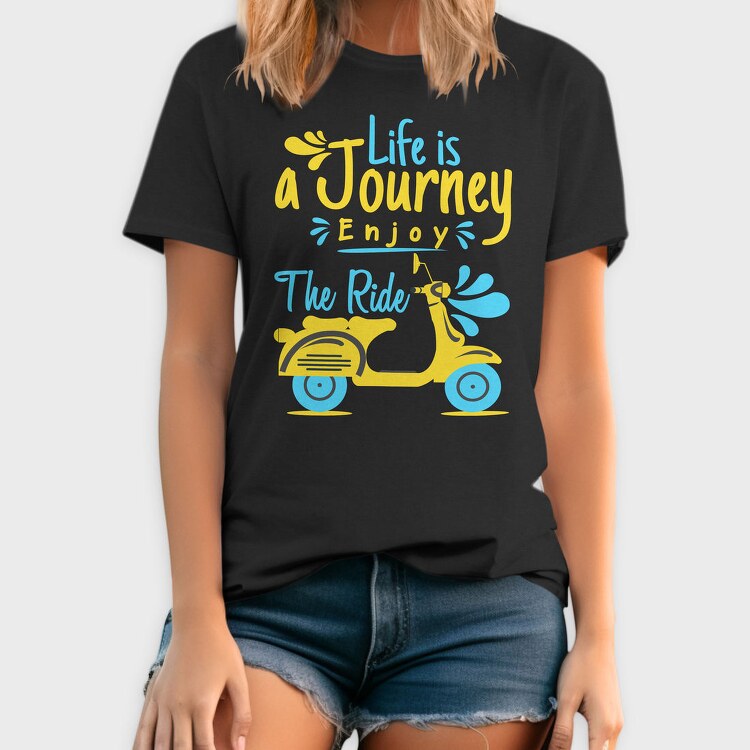 Scooter Journey Ride, Tricou Barbati (Unisex)