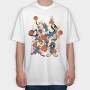 Tune Squad Slam, Tricou Oversize Barbati (Unisex)