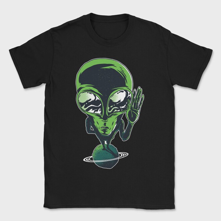 Alien On Planet, Tricou Barbati (Unisex)