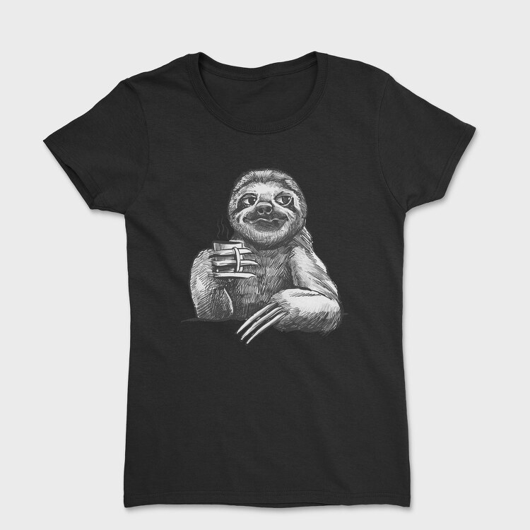 Sloth Sketch Coffee, Tricou Femei