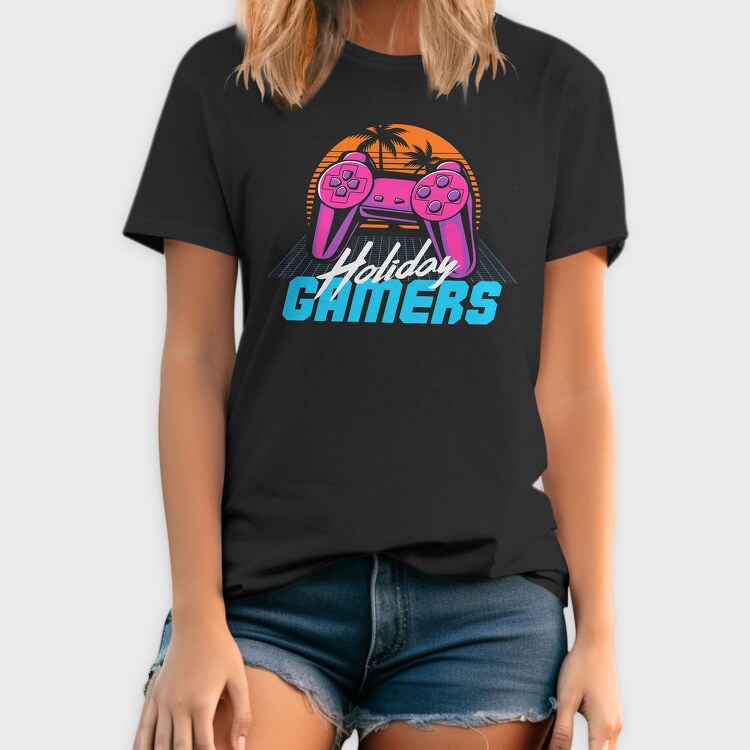 Retro Beach Gamers, Tricou Barbati (Unisex)
