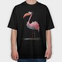 Flamingo Feet Cartoon, Tricou Oversize Barbati (Unisex)