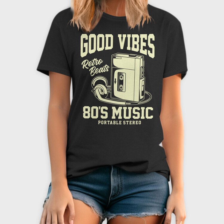 Retro Cassette Beats, Tricou Barbati (Unisex)