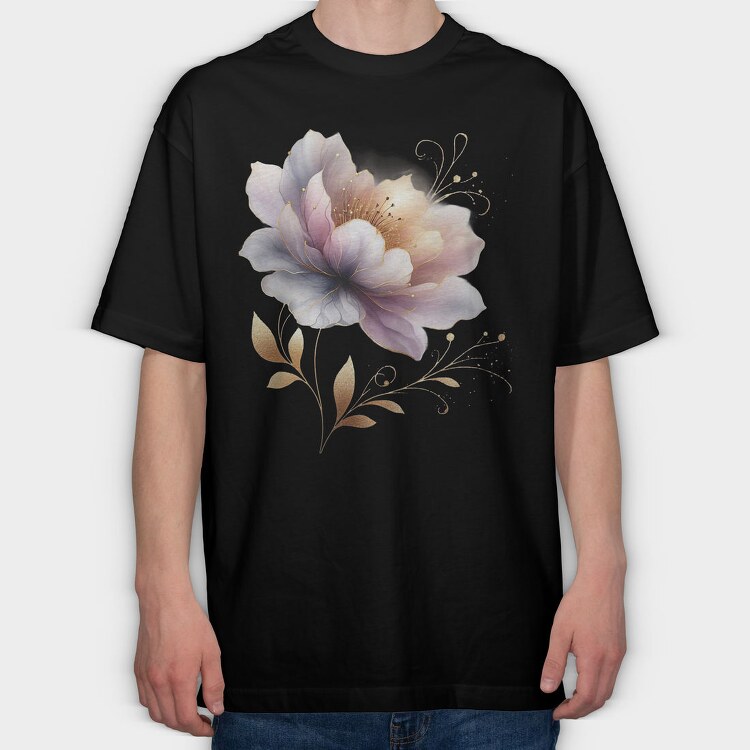 Flower Glowy Petals, Tricou Oversize Barbati (Unisex)