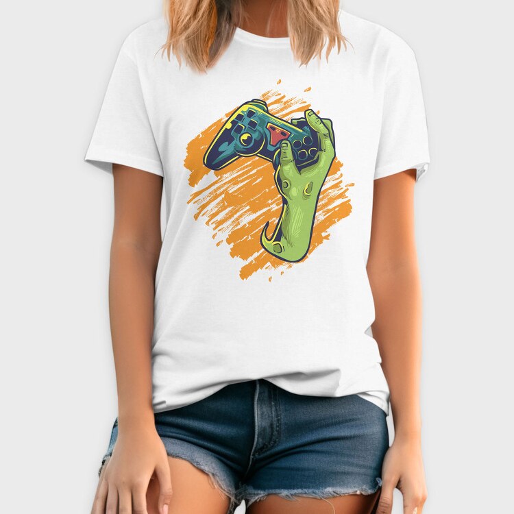 Zombie Gamer, Tricou Barbati (Unisex)