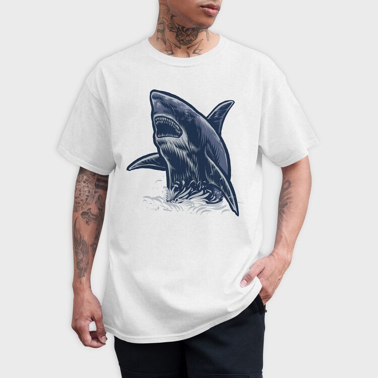 Shark Attack Jaws, Tricou Barbati (Unisex)