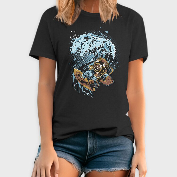 Diving Wave Splash, Tricou Barbati (Unisex)