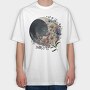 Floral Night Moonlight, Tricou Oversize Barbati (Unisex)