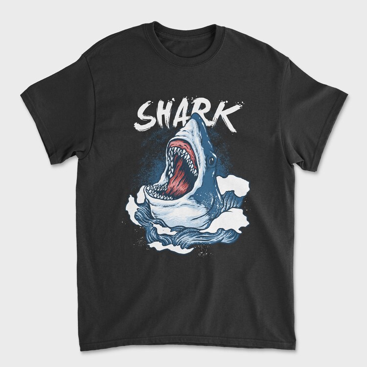 Shark Attack Wave, Tricou Barbati (Unisex)