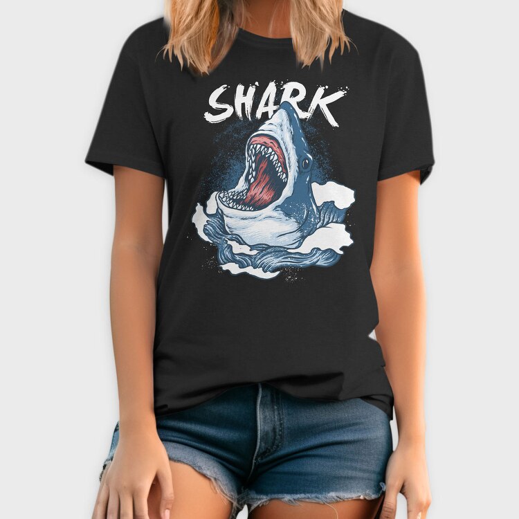 Shark Attack Wave, Tricou Barbati (Unisex)
