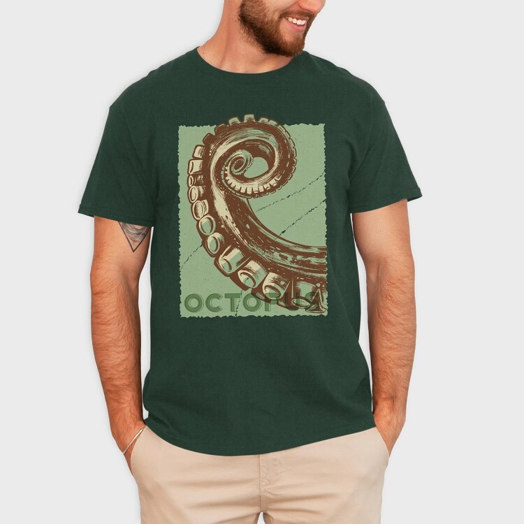 Octopus, Tricou Barbati (Unisex)