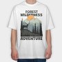Forest Wilderness Adventure, Tricou Oversize Barbati (Unisex)