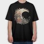 Flowers In The Moonlight, Tricou Oversize Barbati (Unisex)