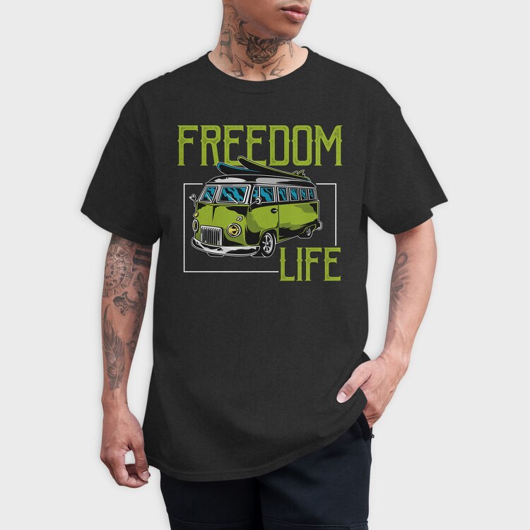 Freedom Life Van, Tricou Barbati (Unisex)