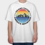 Grand Teton Mountain, Tricou Oversize Barbati (Unisex)