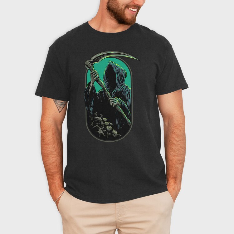 Grim Reaper Neon, Tricou Barbati (Unisex)