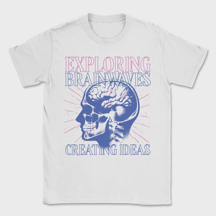 Anatomical Brainwaves Xray Head, Tricou Barbati (Unisex)