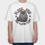 Fluffy Christmas Cat, Tricou Oversize Barbati (Unisex)