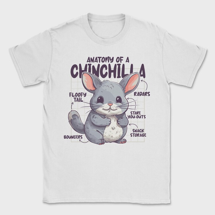 Anatomy Of A Chinchilla, Tricou Barbati (Unisex)