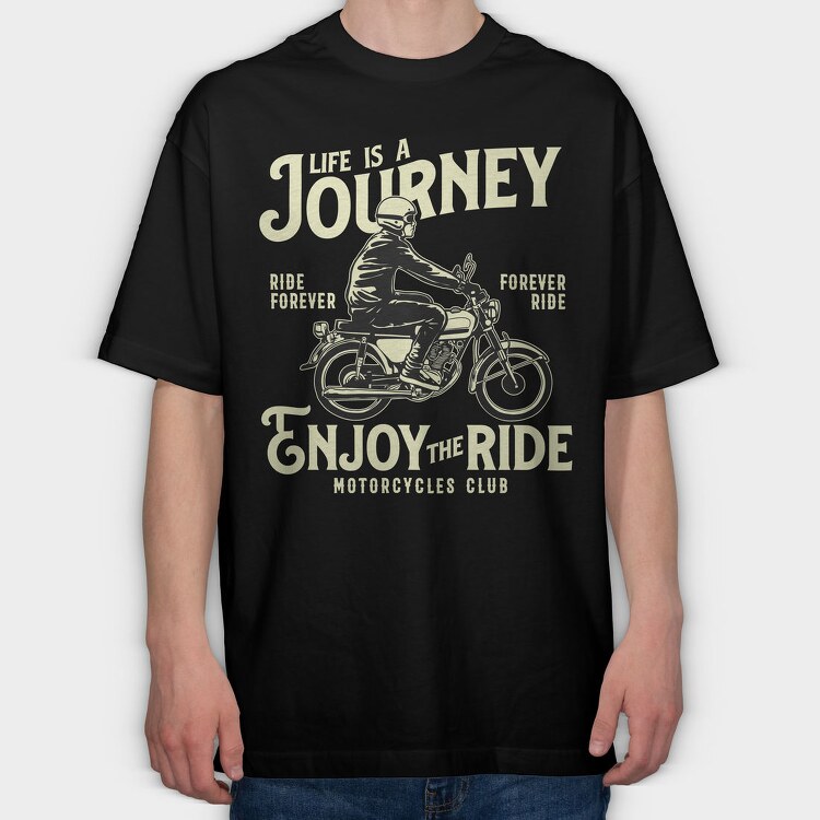 Ride Forever Journey, Tricou Oversize Barbati (Unisex)