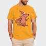 Dog Skiing, Tricou Barbati (Unisex)
