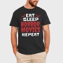 Eat Sleep Horror Movies, Tricou Barbati (Unisex)