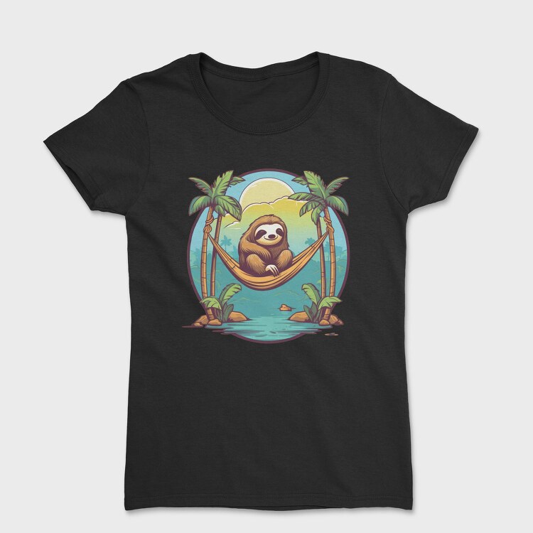 Sloth in a Hammock, Tricou Femei