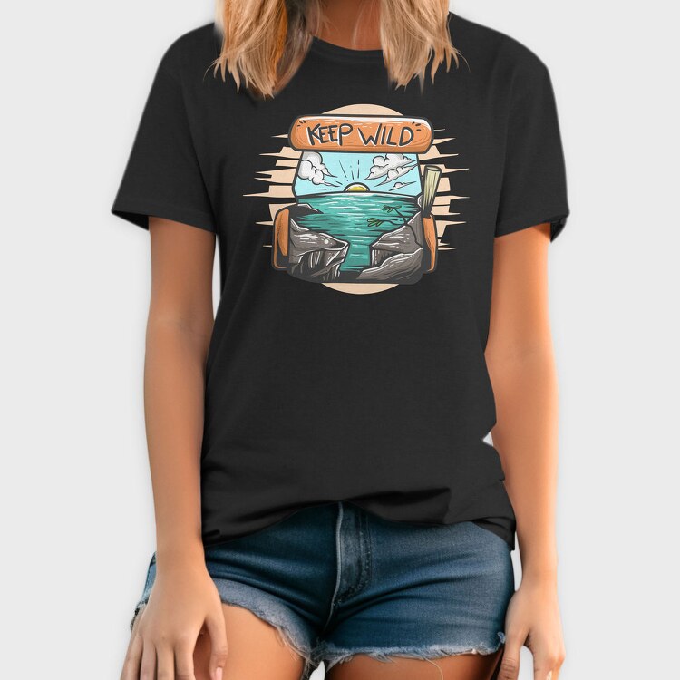 Keep Wild Ocean, Tricou Barbati (Unisex)
