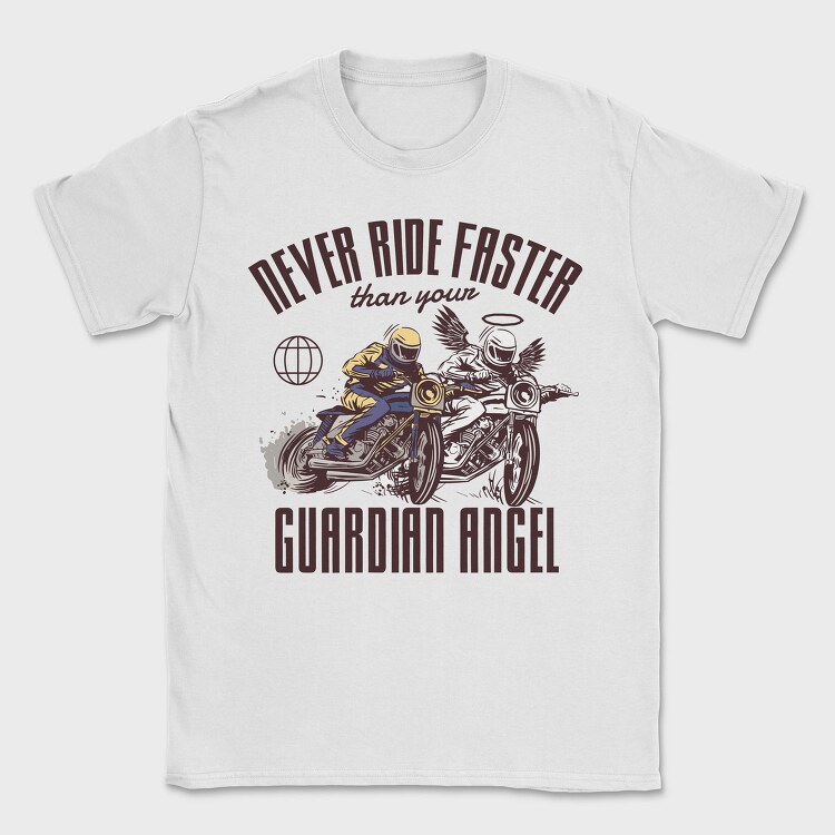 Angel Biker Ride Faster, Tricou Barbati (Unisex)