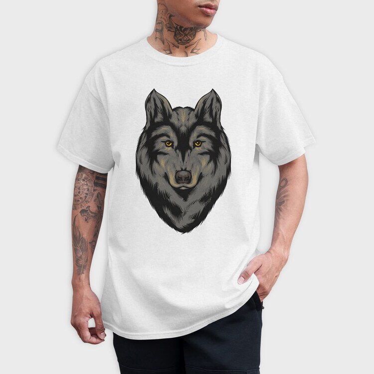 Wolfs Gaze, Tricou Barbati (Unisex)